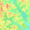 Mapa topográfico Fazenda Grande II, altitude, relevo