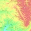 Mapa topográfico 北安市, altitude, relevo