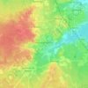Mapa topográfico Moulis-en-Médoc, altitude, relevo