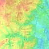 Mapa topográfico Chapel Hill, altitude, relevo