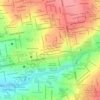 Mapa topográfico Jardim dos Estados, altitude, relevo