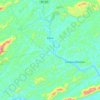 Mapa topográfico Italva, altitude, relevo