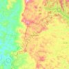 Mapa topográfico Santa Clara, altitude, relevo