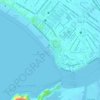 Mapa topográfico Ponta da Praia, altitude, relevo