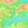 Mapa topográfico Rasiguères, altitude, relevo