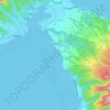 Mapa topográfico Toahotu, altitude, relevo