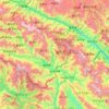 Mapa topográfico Jinping Miao, Yao and Dai Autonomous County, altitude, relevo