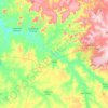 Mapa topográfico Oeiras, altitude, relevo
