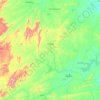 Mapa topográfico Acopiara, altitude, relevo