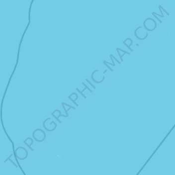 Mapa topográfico Îles Chesterfield, altitude, relevo