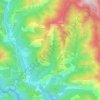 Mapa topográfico La Tour, altitude, relevo