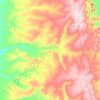 Mapa topográfico Assunção do Piauí, altitude, relevo