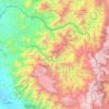 Mapa topográfico Ayabaca, altitude, relevo