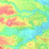 Mapa topográfico São Gonçalo do Amarante, altitude, relevo