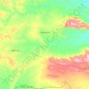 Mapa topográfico Adustina, altitude, relevo