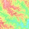 Mapa topográfico Cristinápolis, altitude, relevo