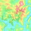 Mapa topográfico Lagoinha de Fora, altitude, relevo