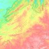 Mapa topográfico Juru, altitude, relevo