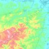 Mapa topográfico São Jerônimo, altitude, relevo