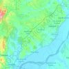 Mapa topográfico Azambuja, altitude, relevo
