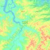 Mapa topográfico Serrano do Maranhão, altitude, relevo