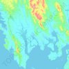 Mapa topográfico Río Congo, altitude, relevo
