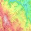 Mapa topográfico Blavignac, altitude, relevo