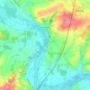 Mapa topográfico Vouharte, altitude, relevo