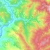 Mapa topográfico Londa, altitude, relevo