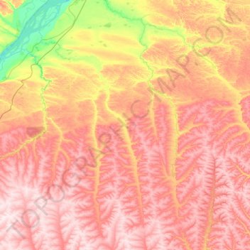 Mapa topográfico Жемконский 1-й наслег, altitude, relevo