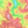 Mapa topográfico La Séauve-sur-Semène, altitude, relevo