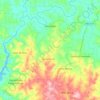 Mapa topográfico Alto Alegre, altitude, relevo