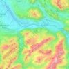 Mapa topográfico 74130, altitude, relevo
