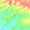 Mapa topográfico Autremencourt, altitude, relevo