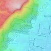 Mapa topográfico Tarrawanna, altitude, relevo