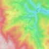 Mapa topográfico Les Noës, altitude, relevo