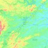 Mapa topográfico Catende, altitude, relevo
