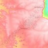 Mapa topográfico Carnaubal, altitude, relevo