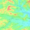 Mapa topográfico Osimo, altitude, relevo