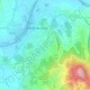 Mapa topográfico Arca e Ponte de Lima, altitude, relevo