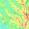 Mapa topográfico Cidade Ademar, altitude, relevo