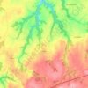Mapa topográfico Plufur, altitude, relevo