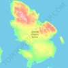 Mapa topográfico Amund Ringnes Island, altitude, relevo