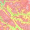 Mapa topográfico 班公错 སྤང་གོང་མཚོ། Pangong Tso, altitude, relevo