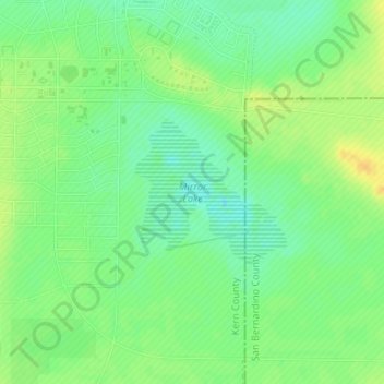 Mapa topográfico Mirror Lake, altitude, relevo