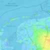 Mapa topográfico West Frisian Islands, altitude, relevo