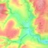 Mapa topográfico Guiting Power, altitude, relevo