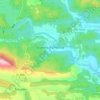 Mapa topográfico Boadella i les Escaules, altitude, relevo