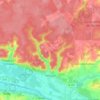 Mapa topográfico Panzoult, altitude, relevo