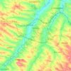 Mapa topográfico Gimont, altitude, relevo